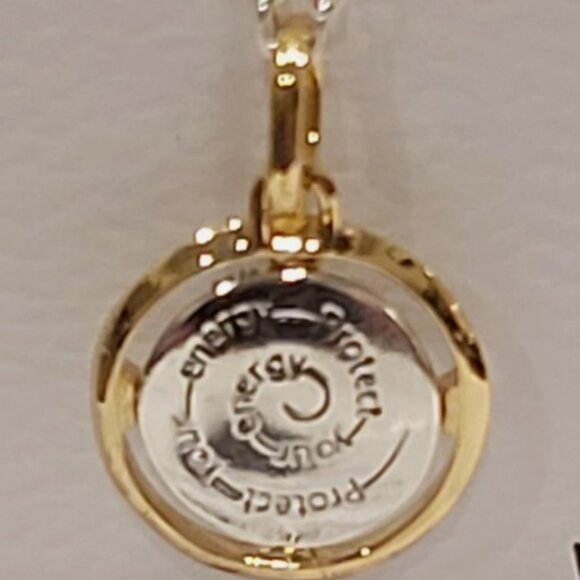 Authentic PANDORA SS and 14k plated Two-tone Bee Medallion Charm 763417C01 - Picture 5 of 13